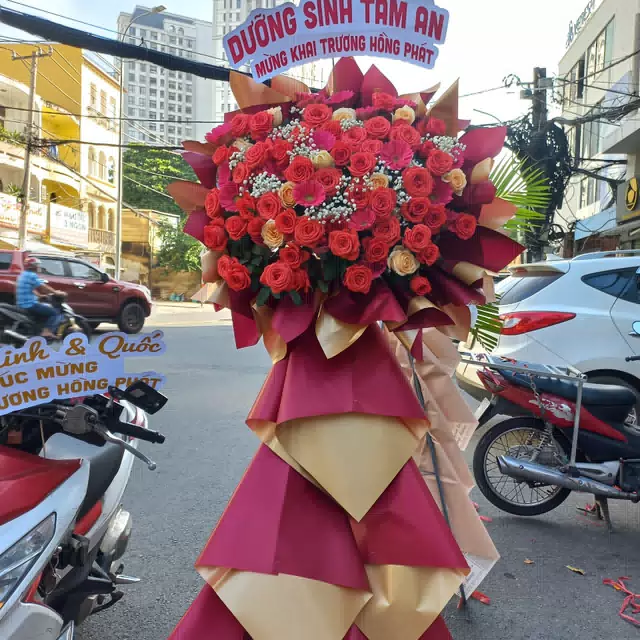 Hình ảnh hoa giao hàng thực tế
