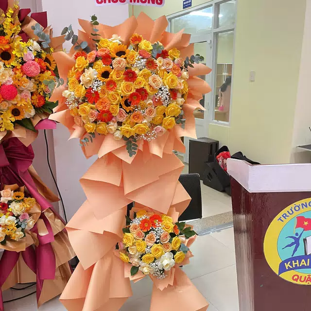 Hình ảnh hoa giao hàng thực tế