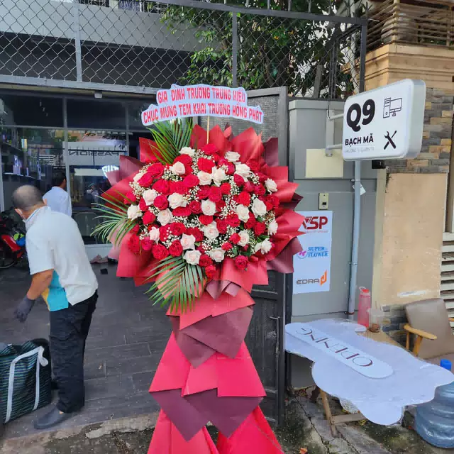 Hình ảnh hoa giao hàng thực tế