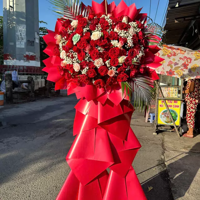 Hình ảnh hoa giao hàng thực tế
